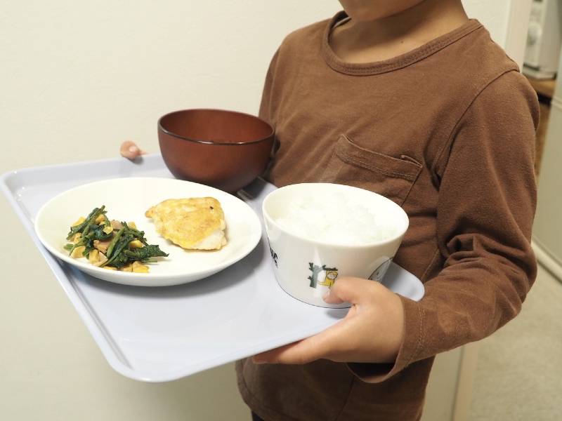 食事の準備が快適になる!大人から子どもまで使える「電子レンジで熱くならないトレイ」