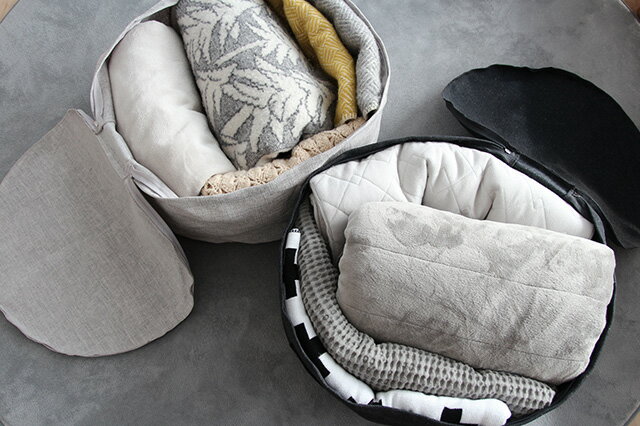 シリーズ累計3万7千個突破!「bon moment リビングクッションになる掛け布団収納ケース」インスタグラマーさんの使い方