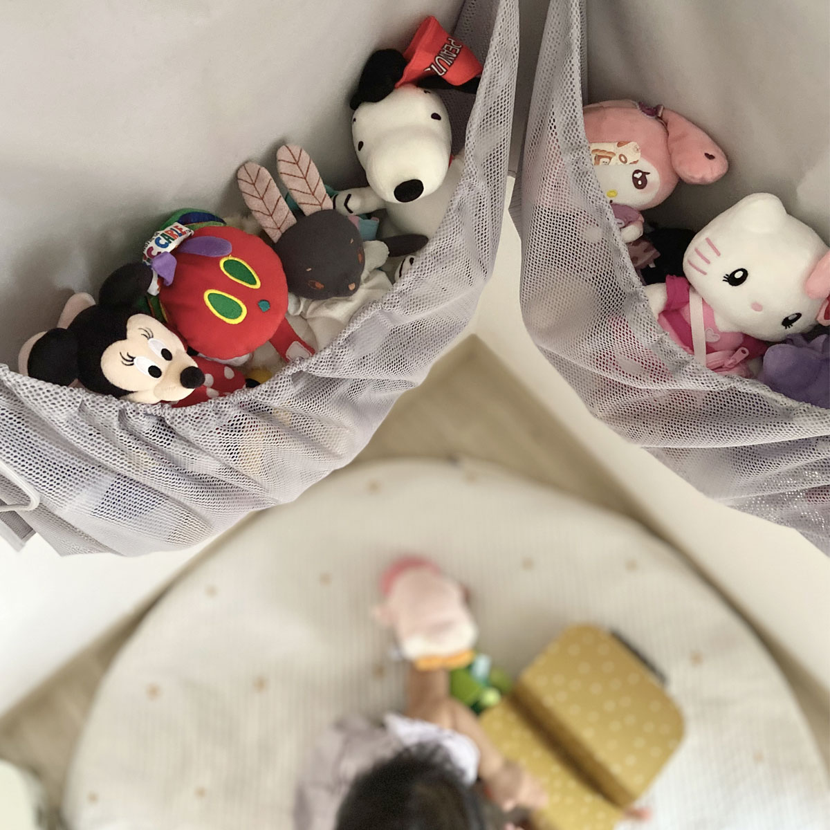 【タグ付き新品希少】DaisyHillPuppies ウォールポケット デッドスペースを有効利用、ぬいぐるみを吊るして収納できる「ウォール