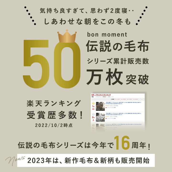 【祝15周年！早期特典】ブランケット 北欧 毛布 セミダブル 伝説の毛布 毛布 洗える 朝ベッドから出られなくなる毛布 冬 ブランケット おしゃれ／レギュラー毛布 セミダブル マイクロファイバー／bon moment ボンモマン【送料無料】