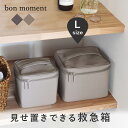 [楽天1位!]救急箱 薬箱 おしゃれ 大容量 北欧風 L サイズ ファーストエイド ボックス ファミリー 薬 収納 ボックス シンプル 薬ケース 小物入れ インテリア 道具箱 家庭用 薬入れ 緊急 防災 応急手当 2段式 大きい GPT (gu1a923)【RSL】【あす楽対応】【送料無料】