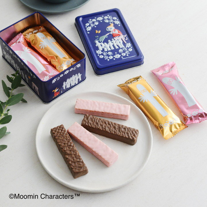 【W】ホワイトデー お返し ムーミン　チョコレートウエハース（リトルミイとニョロニョロ）／MOOMIN × Mary Chocolateのサムネイル