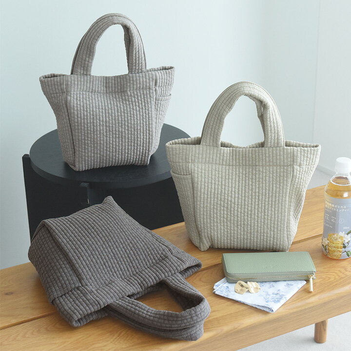 キルティング トートバッグ レディース ヌビ風 トートバッグ ミニバッグ レディース 使い勝手の良い／bon moment ボンモマン【送料無料】