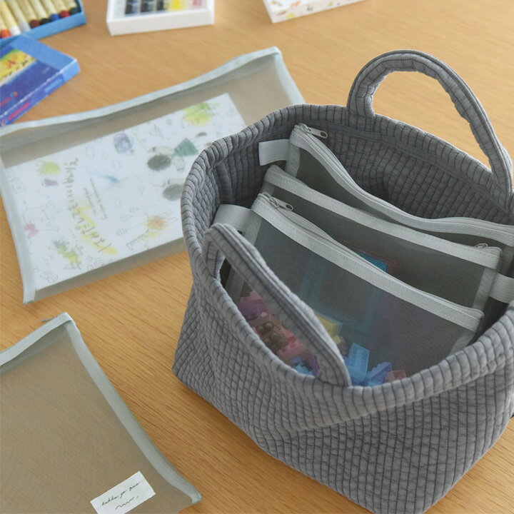 細かいおもちゃの収納に メッシュポーチ メッシュケース A4 A5 おもちゃポーチ／おもちゃ 収納ケース おもちゃ 片付け 収納 収納ポーチ 小物入れ 便利 収納グッズ 3個セット 2個セット 整理整頓 お片付け／kukka ja puu クッカヤプー 2