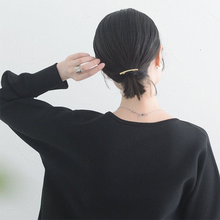 【FC】メタル モチーフ ヘアゴム 結ぶだけの簡単アレンジ シンプルなメタルパーツ ...