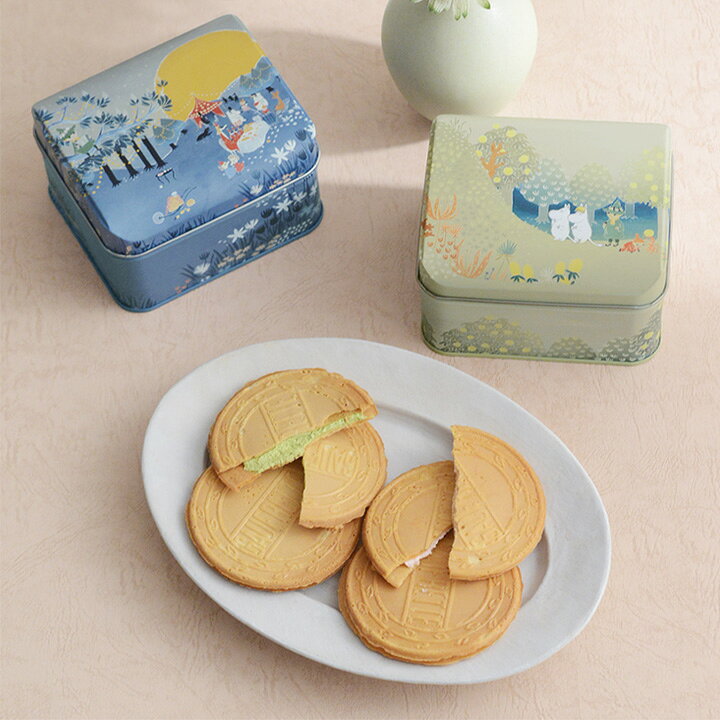ゴーフレット缶／MOOMIN ムーミン プチギフト お菓子 ギフト お菓子