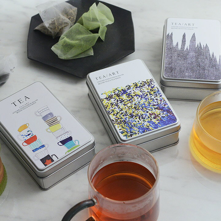 Tea Bag - やまなみ工房×おいしい日本茶研究所 デザイン茶缶入り ティーバッグ プチギフト ギフト