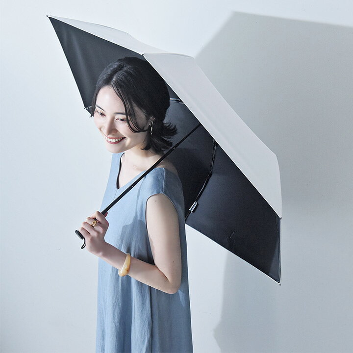 遮熱 日傘 折りたたみ 完全遮光 晴雨兼用 親骨55cm UVカット100％ 遮光100％ UPF50...