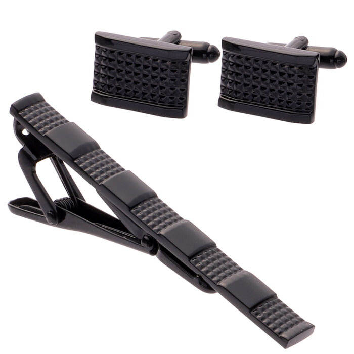 カフス タイピン セット ブロックコ