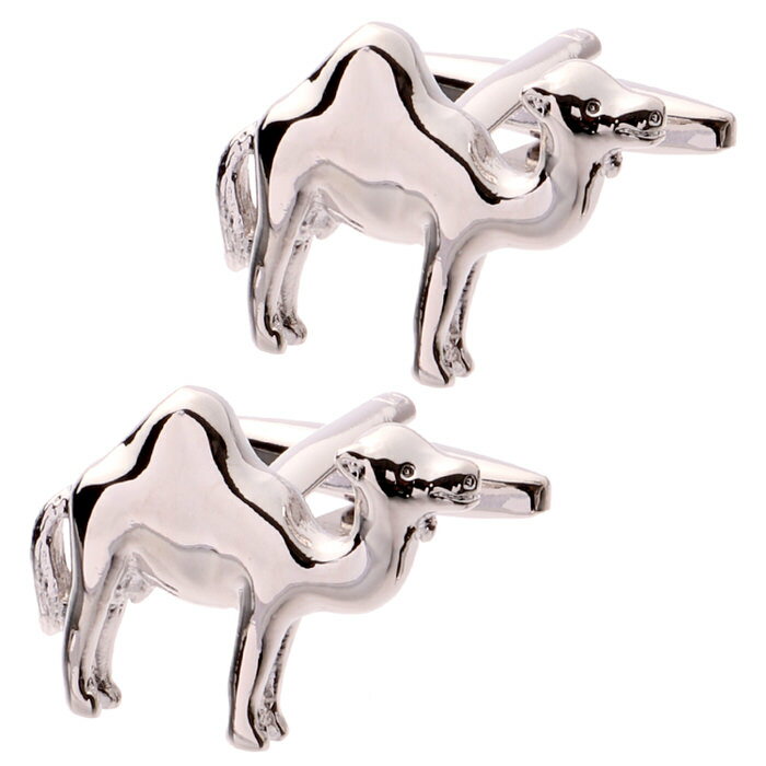 すぐに使えるクーポン配布中です、是非、よろしければ、まずは、クーポンを取得して下さい ■ 商品名 ： ラクダ らくだ 動物 モチーフ シルバー 銀 ■ 付属品 ： カフス本体 / カフス 保存袋 / お手入れ 用 マイクロファイバークロス ...