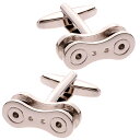 11月当店限定クーポン チェーン 自転車 バイク 工具 パーツ 部品 モチーフ シルバー 銀 | カフス カフスボタン カフリンクス カフスリンクス モチーフ メンズ 男性用 結婚式 冠婚葬祭 シャツ