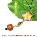 オリジナルストラップフランジパニーピンク系 アジアン 雑貨 バリ 雑貨 タイ 雑貨 アジアン インテリア【楽ギフ_包装】【ゆうパケット対応】