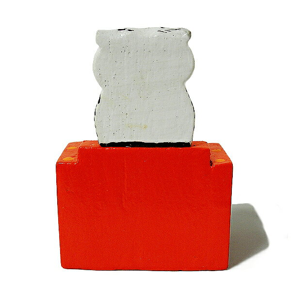 日めくりカレンダー 卓上型 フクロウ 木製 サイコロ 永久 万年 カレンダー ふくろう アジアン エスニック インテリア 梟 [2]