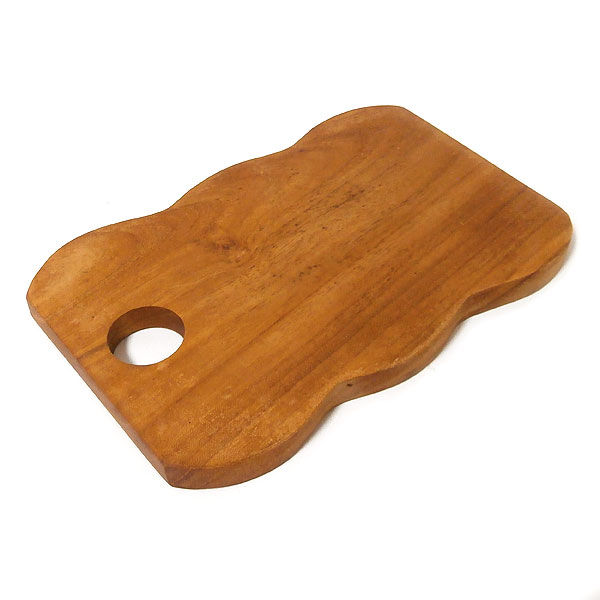 Rakuten - カッティングボード まな板 キッチンボード ランチプレート ウッドプレート Cutting Board チーク材 木製 キッチン雑貨 ハンドメイド 自然素材 天然素材 ギフト プレゼント ナチュラル カフェ