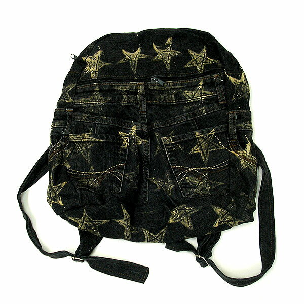 【現品限り】デニムの ディパック ナップザック おしゃれな ショルダーバッグ リュックサック ハンドメ..
