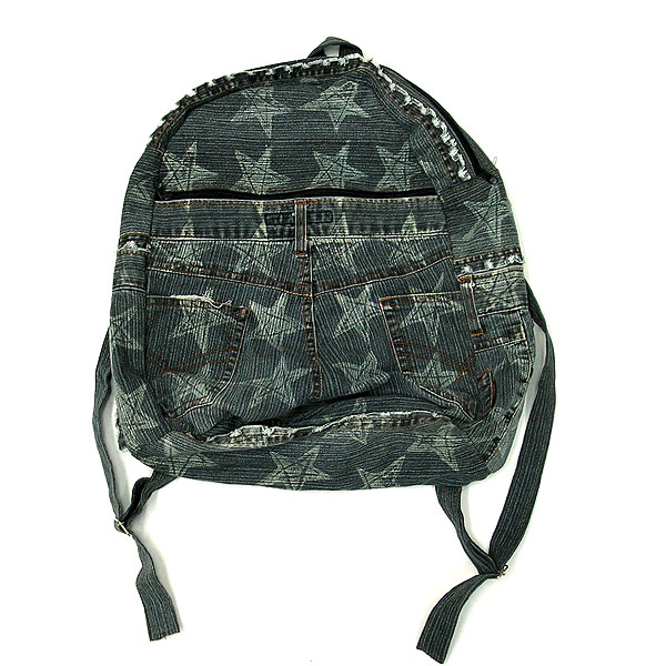 【現品限り】デニムの ディパック ナップザック おしゃれな ショルダーバッグ リュックサック ハンドメ..