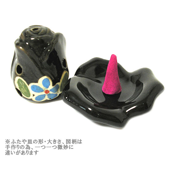 コーン お香たて 香炉 インセンスホルダー お香立て ブラック 薔薇の香炉 アジアン 雑貨 バリ 雑貨 タイ 雑貨 アジアン インテリア【楽ギフ_包装】