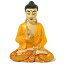 木彫りの仏陀 坐像 G [H.32cm] アジアン雑貨 バリ雑貨 おしゃれな 癒しの置物 仏像 フィギュア コレクション 送料無料