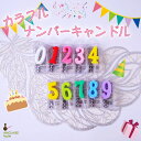 パステルナンバーキャンドル 誕生日 キャンドル パーティ ローソク ナンバー ゴールド