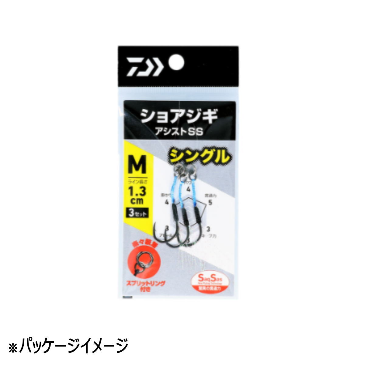 【特価品】 ダイワ ショアジギアシストフックSS シングル S [メール便]