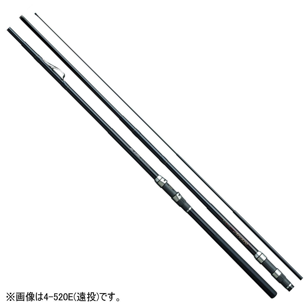 多彩な釣法、フィールドをストレスフリーで。ハイグレードなデザインをまといIG ハイスピード アペルトがモデルチェンジ。夜釣りや悪天候など、コンディションに左右されにくいインナーガイドで、#1にハイパーリペル処理を施すことによりライン放出性能も秀逸。全ピース分解可能（遠投モデル除く）なのでイージーメンテナンスで初期性能を長く保ちます。●全長(m)：5.15●継数(本)：5●仕舞寸法(cm)：119.5●自重(g)：315●先径 内径/外径(mm)：2.05/3.4●錘負荷(号)：5〜10●適合道糸(ナイロン・号)：3〜7●適合浮止(綿糸系)：S〜M●カーボン含有率(％)：77.7　