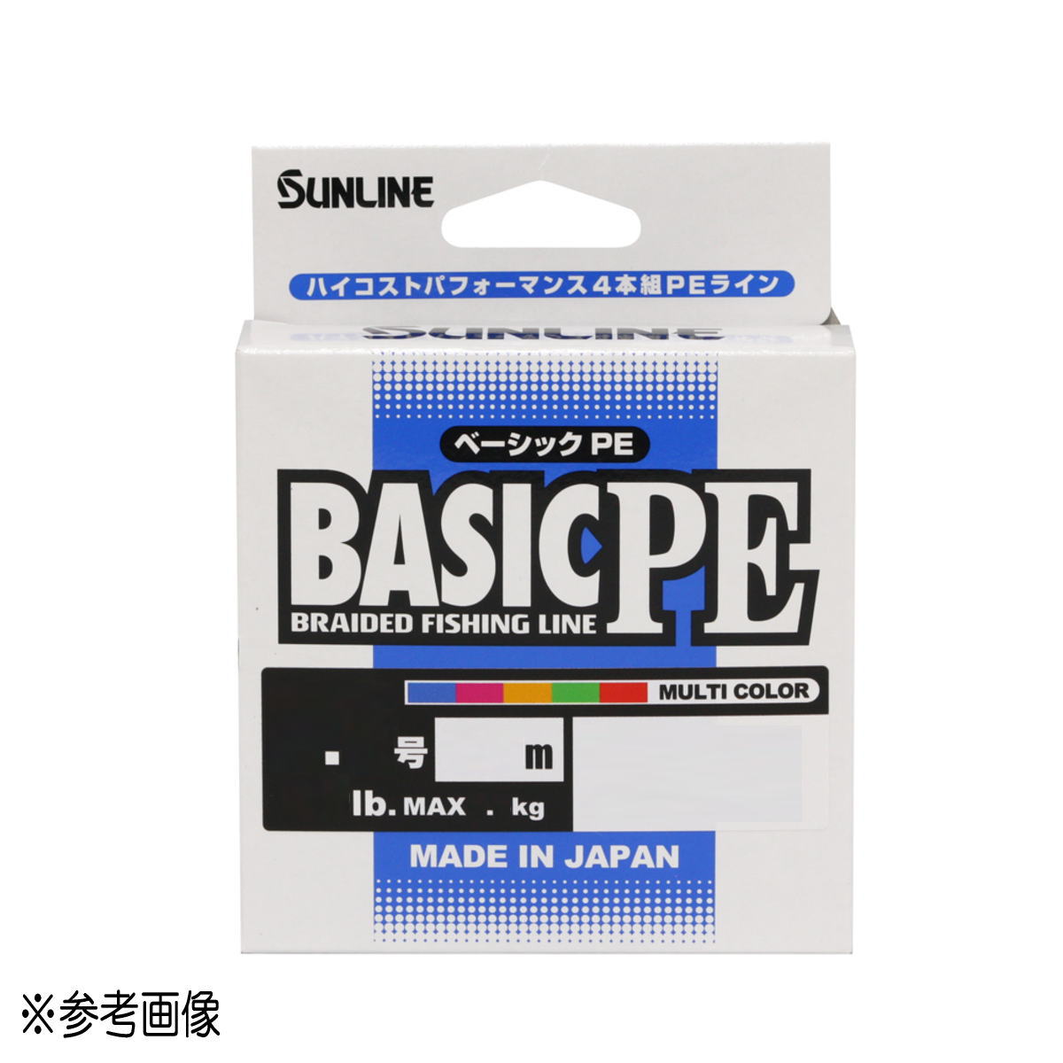 PE - サンライン PEライン ベーシックPE 200m 3号(50lb) マルチカラー [メール便]