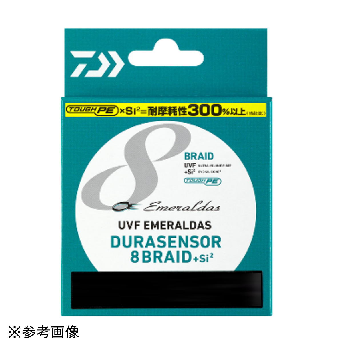 高強度・高耐摩耗性素材TOUGH PE×UVF加工&NEW EvoSlicone2加工の超ハイスペック8Braid PEライン！・新原糸TOUGH PE採用！ついに8ブレイドでも登場！・TOUGH PExNEW Evo Silicone2＝耐摩耗性300％以上(当社比)・8ブレイドで「飛距離アップ」＆「ガイドの擦れ音を激減」・エギング専用、スタンダードPEライン(150m)・こだわりの10m×3カラー＆視認性の良いダブルマーキング●参考号数：0.5●強力(Ave)：9.0lb / 4.1kg●糸巻量(m)：150●カラー：10m×3カラー (エメラルダスグリーン/ブルー/ピンク)