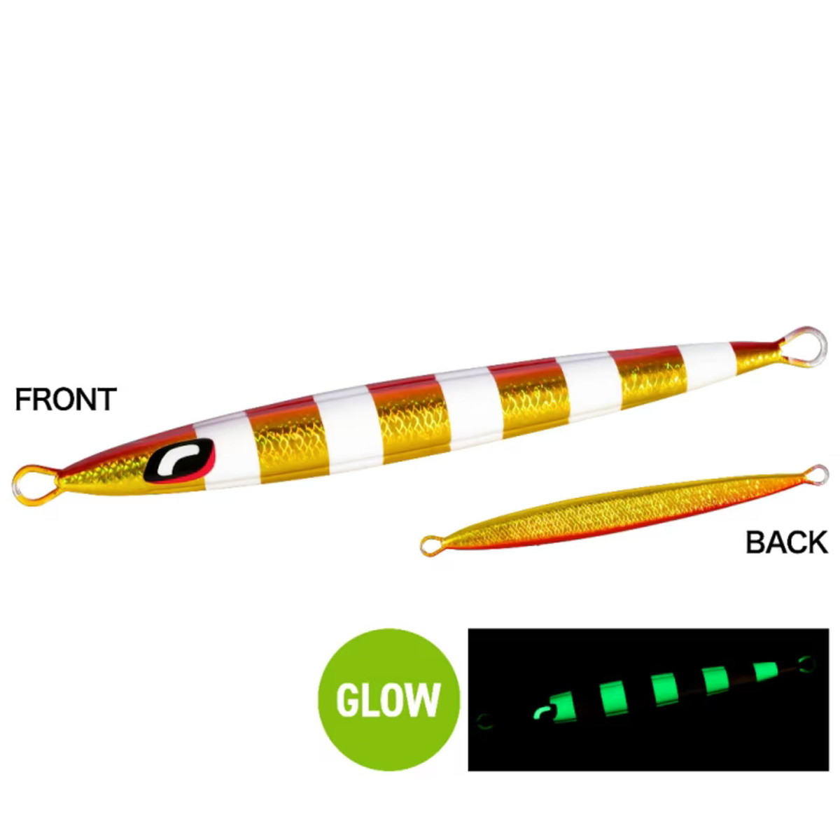 【エントリーでP10倍！】シマノ オフショアジグ オシア スティンガーバタフライ ペブルスティック 80g JT-908N 016 Sアカキンゼブラ [メール便]