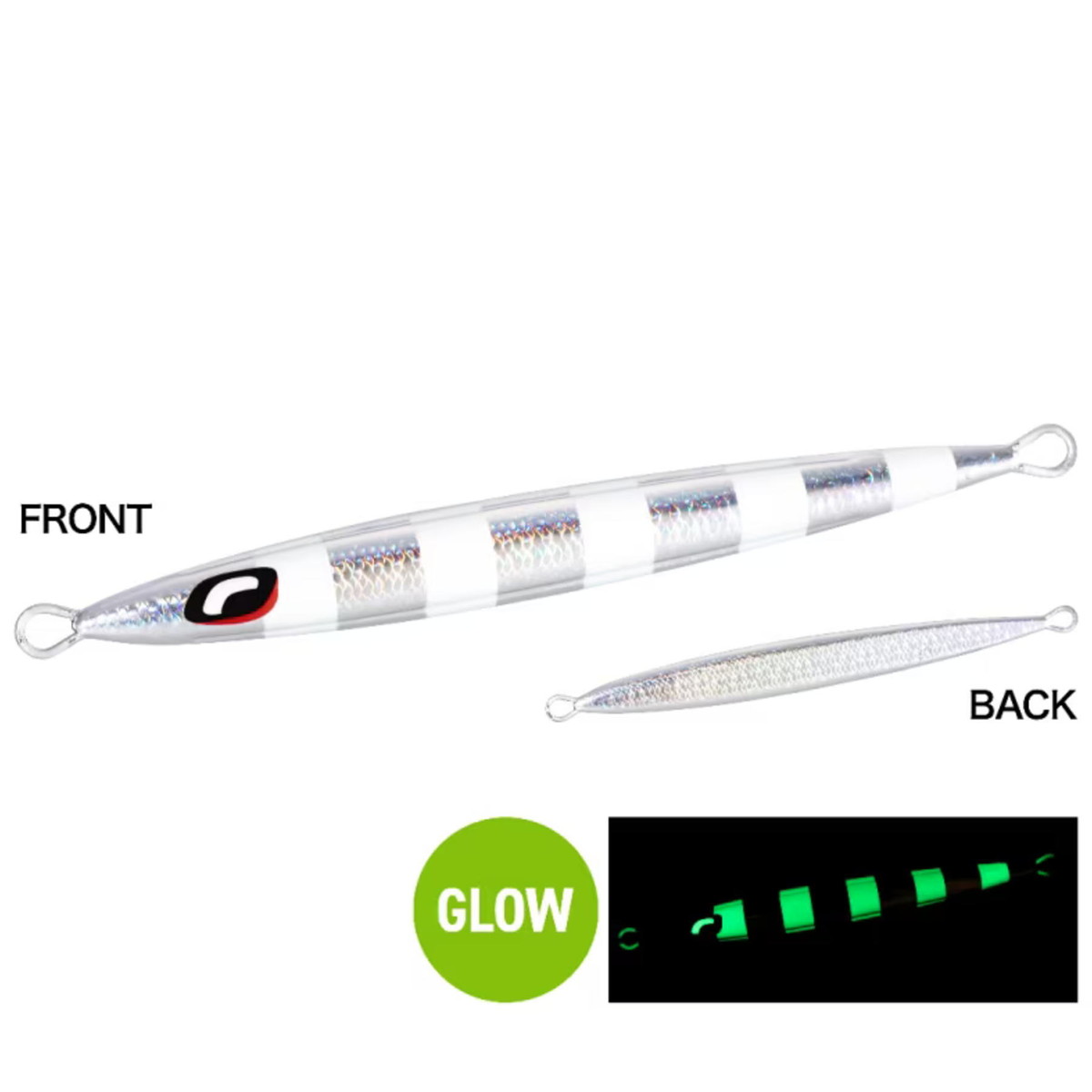 【エントリーでP10倍！】シマノ オフショアジグ オシア スティンガーバタフライ ペブルスティック 80g JT-908N 018 Sゼブラグロー [メール便]