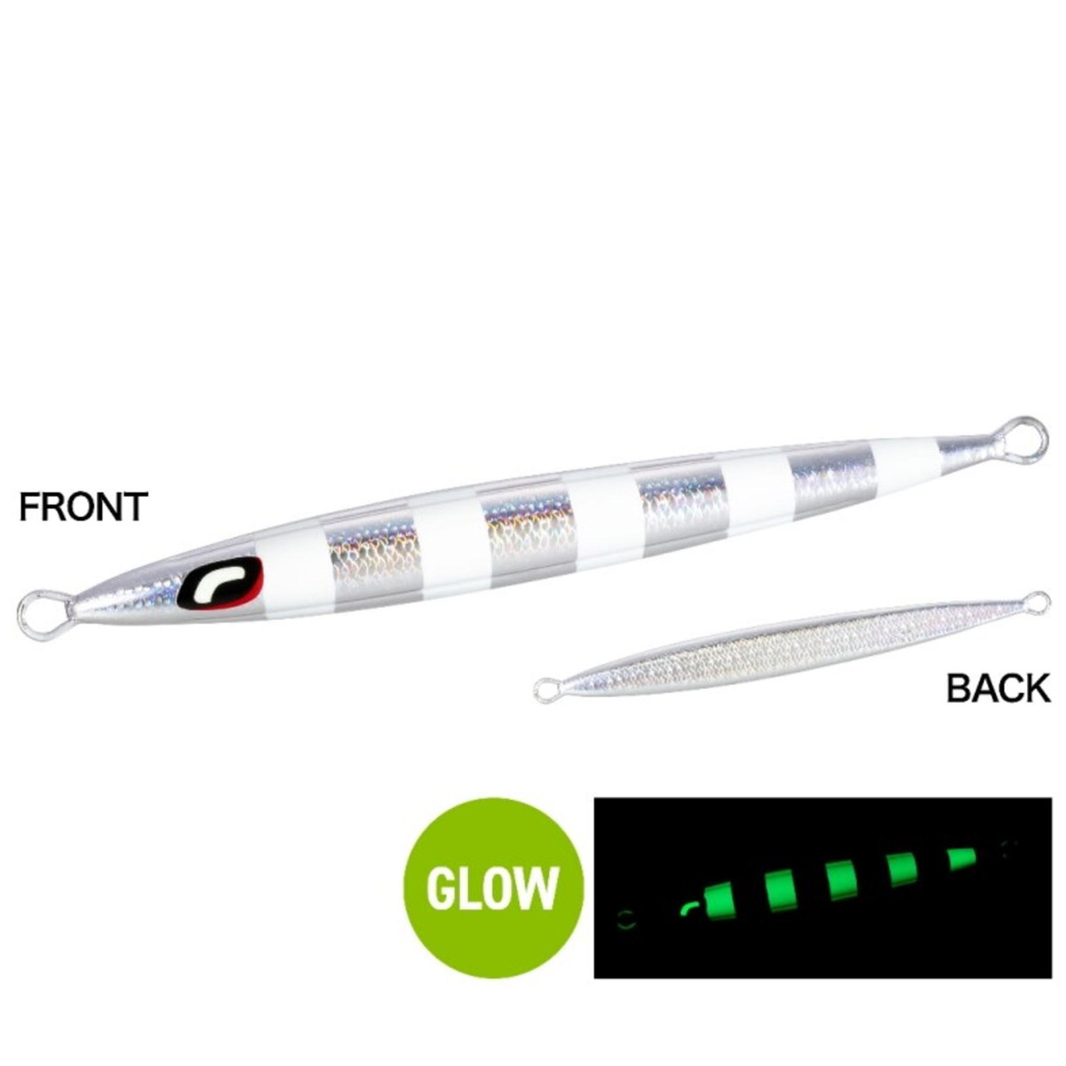 【エントリーでP10倍！】シマノ オフショアジグ オシア スティンガーバタフライ ペブルスティック 100g JT-910N 018 Sゼブラグロー [メール便]