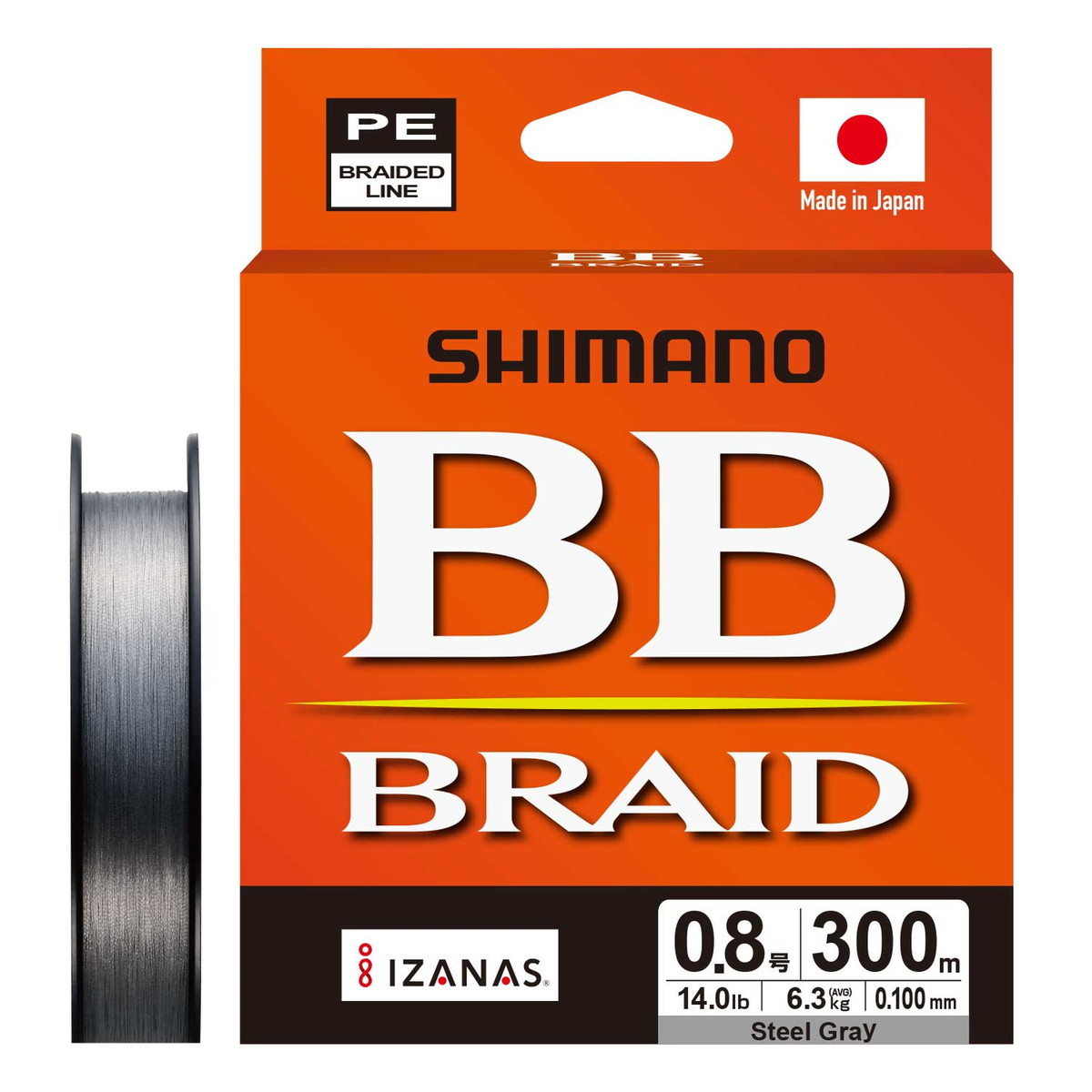 シマノ PEライン BBブレイド 300m LD-M74Y 0.8号 スティールグレー [メール便]