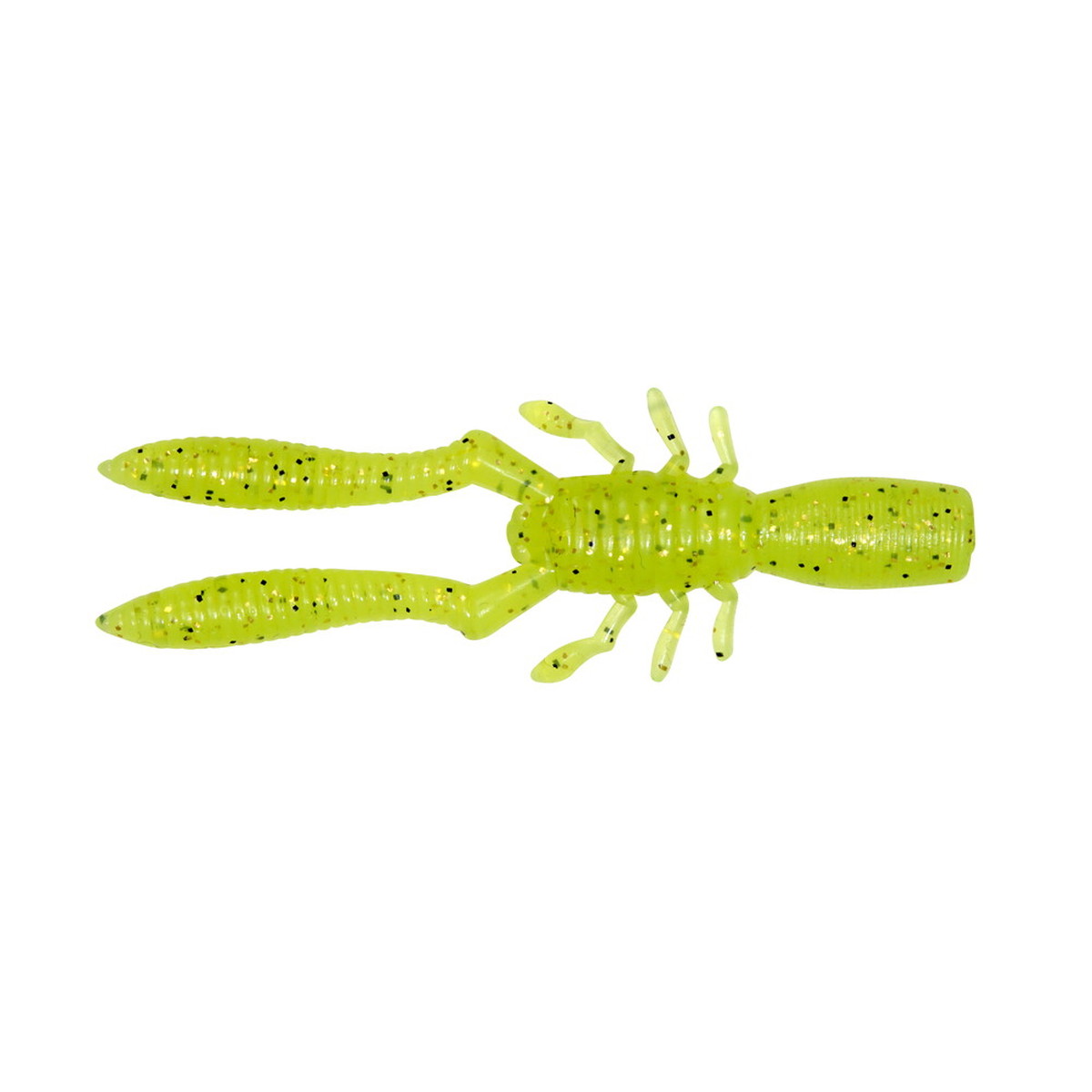 Lures - メガバス BOTTLE SHRIMP (ボトルシュリンプ) SW(2.4inch) クリアチャート/ゴールドフレーク [メール便]