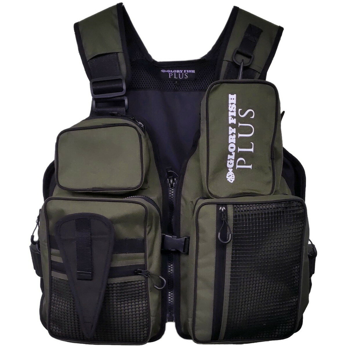 【エントリーでP10倍！】グローリーフィッシュプラス(GloryFish Plus) ゲームベスト GF-001 オリーブ フリー [5]