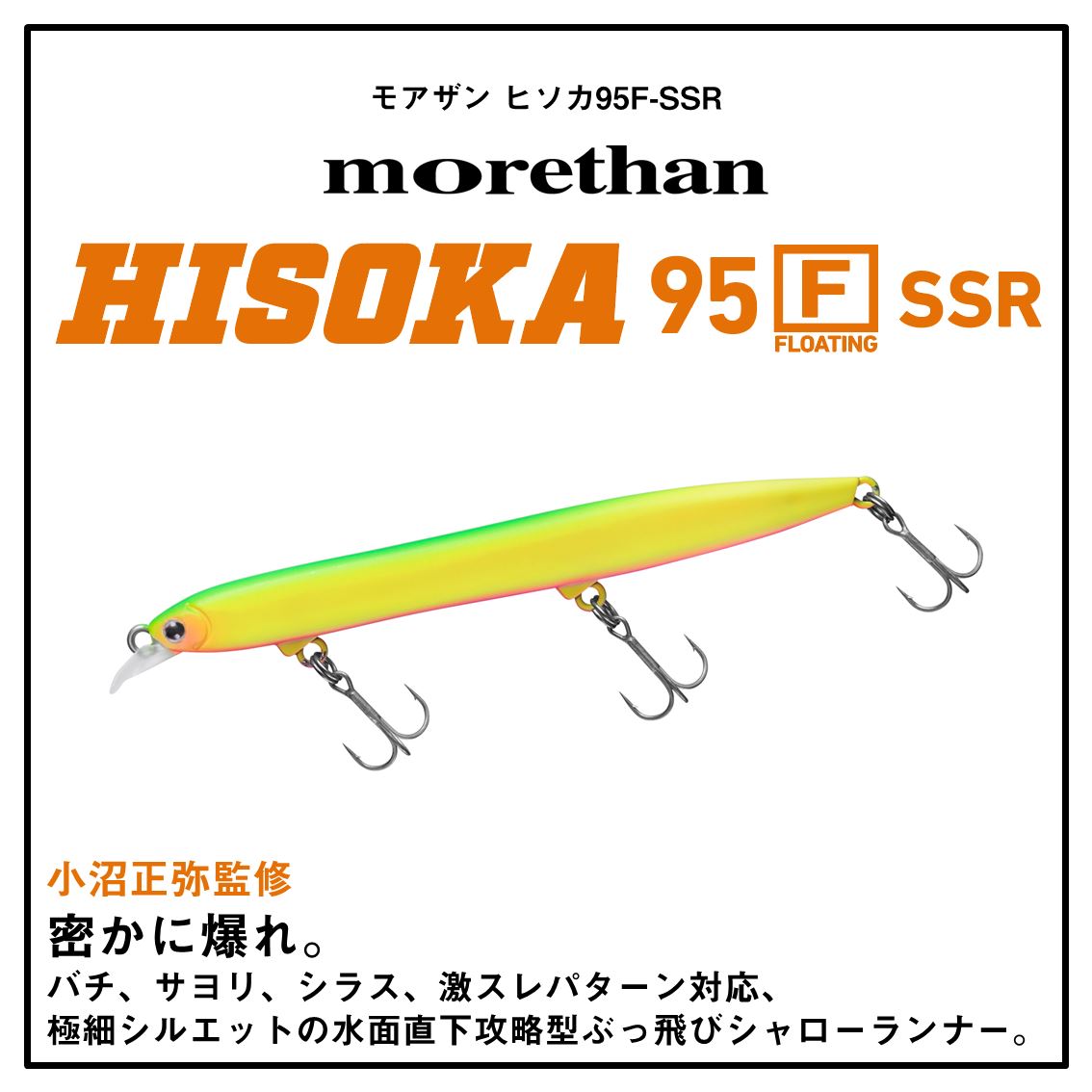 モアザン ヒソカ95F-SSR チャートヘッドブラピン の商品画像2枚目