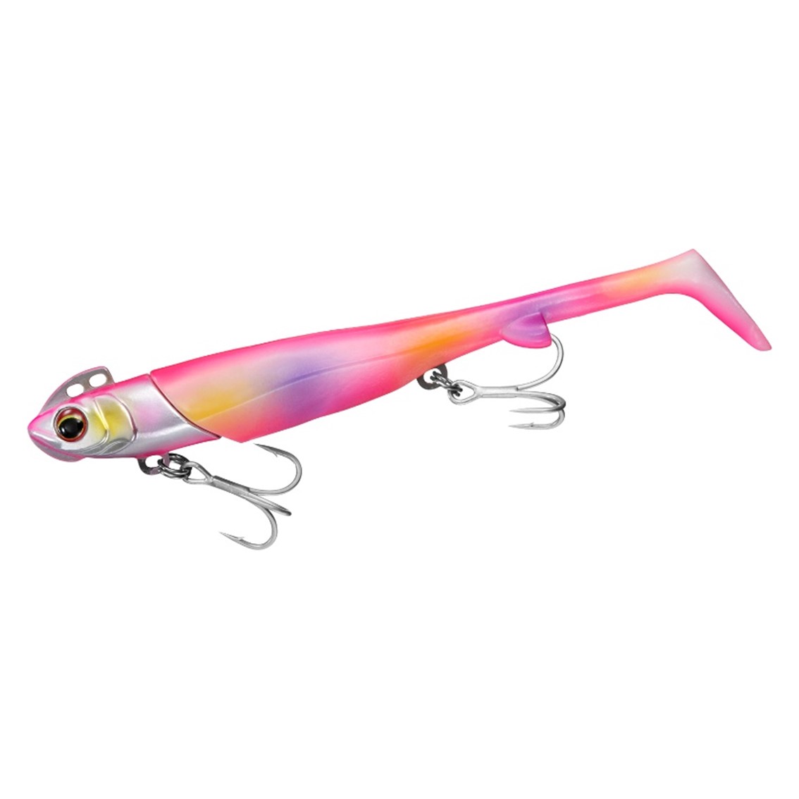 Rakuten - ダイワ ジグヘッドワームセット フラットジャンキー ロデムR 4インチ シャッド 21g ヒラメピンクマーブル [メール便]