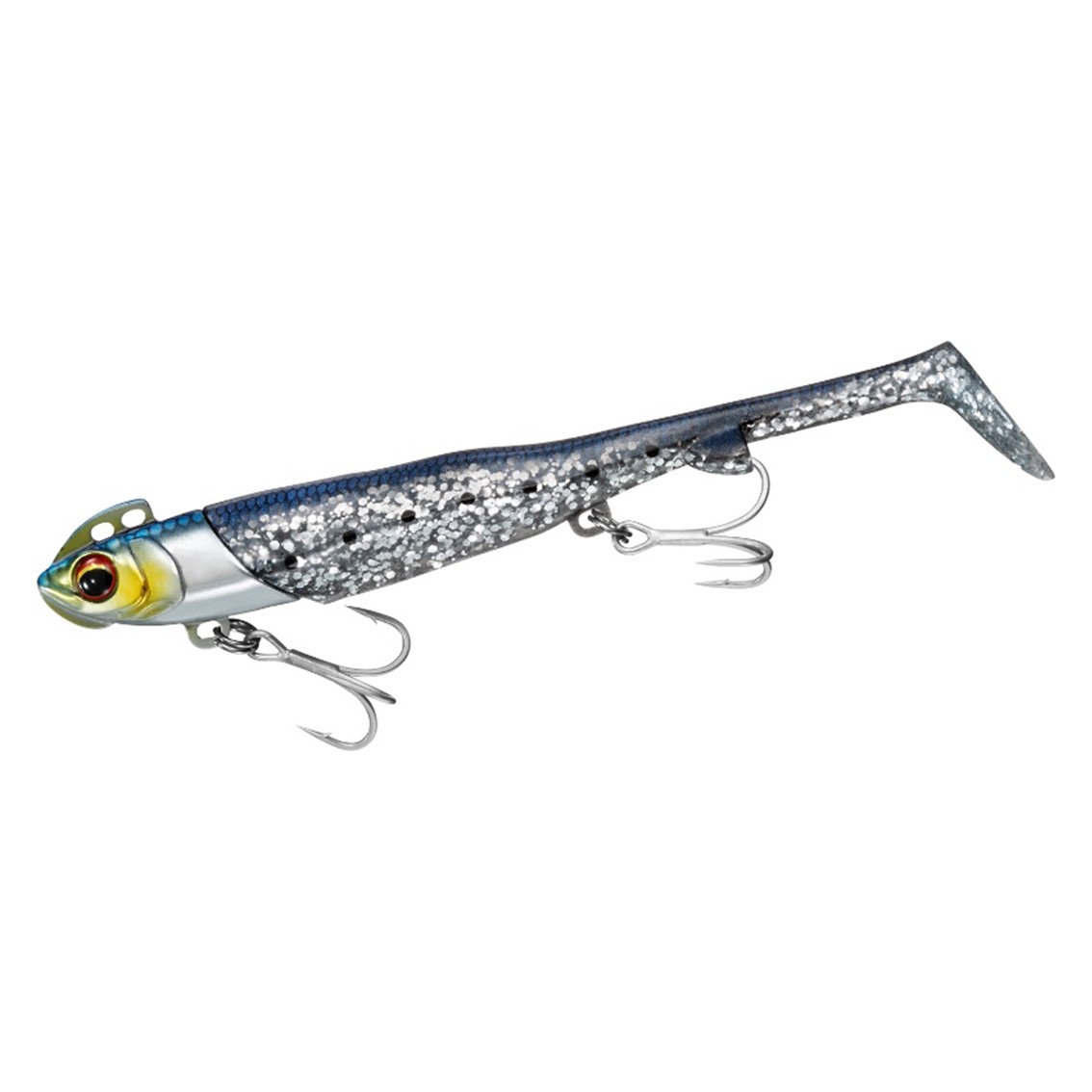 Rakuten - ダイワ ジグヘッドワームセット フラットジャンキー ロデムR 4インチ シャッド 28g マイワシ [メール便]