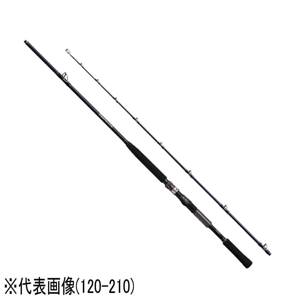 軽快なシャクリ操作と粘りを追求したパワーロッド。粘りのグラス素材と軽量で高強度なカーボン素材をスパイラルXとハイパワーXで締め上げたパワーロッドは北海道や東北地方の伝統釣法、三角バケに緩急をつけデッドベイトを巧みに泳がせる操作性と、大型魚を獲る粘りとパワーを実現。胴突多点仕掛けに多数の魚が掛かっても、ロッドのパワーと粘りのバランスがバラシを防止する。リールシートには締め込みやすいロングナットを備えたフィッティングサポート18 CI4+を採用することでパーミング性能も大幅に向上。北海道の高負荷錘での釣りから、本州の中深場やイカ、青物まで幅広く対応する高負荷汎用モデル。●全長(m)：2.71●継数(本)：2●仕舞寸法(cm)：139.5●自重(g)：317●先径(mm)：2.6●錘負荷(号)：80〜250●リールシート位置(mm)：311 ※ダウンロック●カーボン含有率(％)：59.5