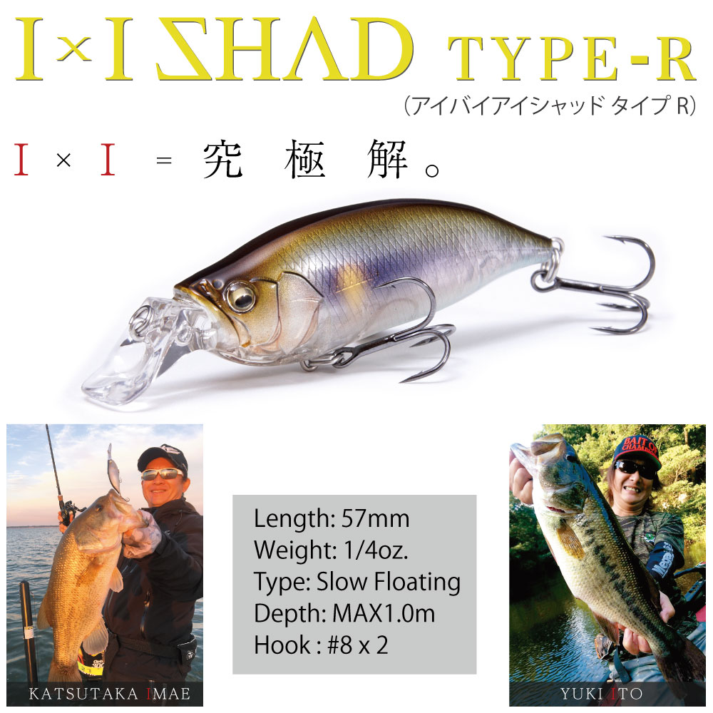 釣具のアングル 楽天市場店のメガバス IXI SHAD(アイバイアイ シャッド) TYPE-R 小南セクシー [メール便]｜アングル2