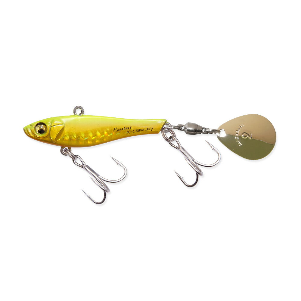 【エントリーでP10倍！】メガバス X-CREW(エクスクルー) 21g G チャートゴールド [メール便]