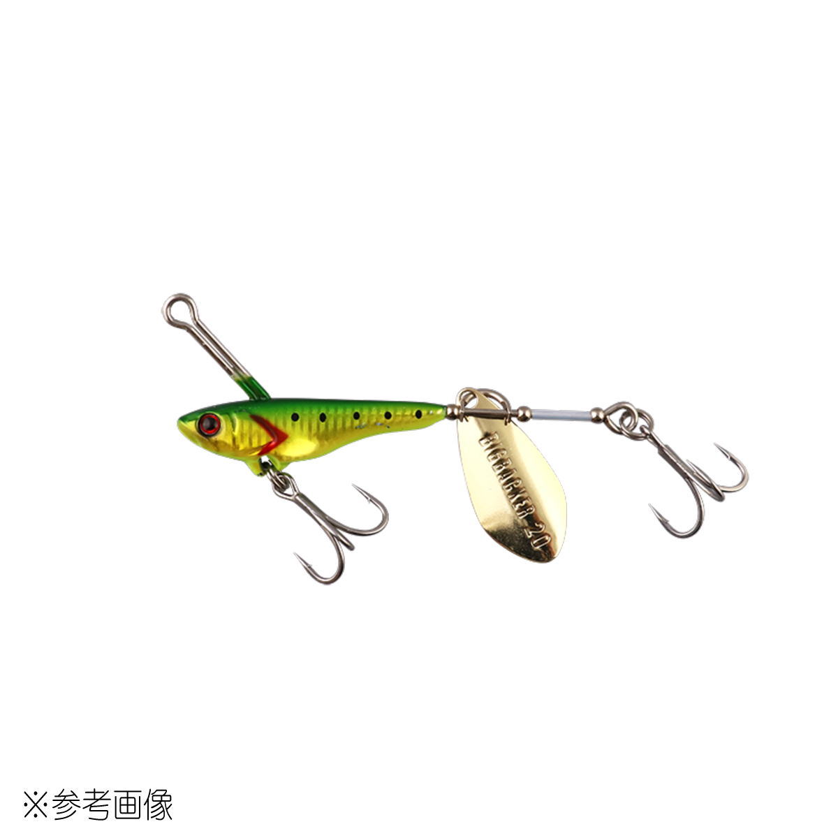 Rakuten - ジャッカル ビッグバッカースピン 40g 湾内グリーン [メール便]