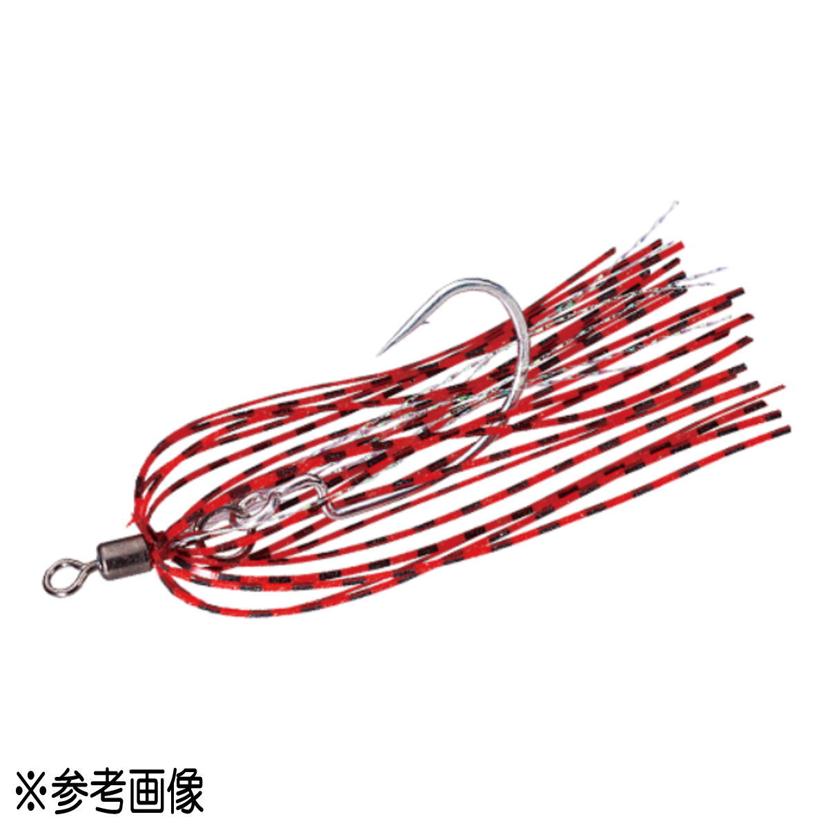 【エントリーでP10倍！】メジャークラフト ジグラバースルー 替えフック オフセットタイプ JRT-OFF #205 レッド [メール便]