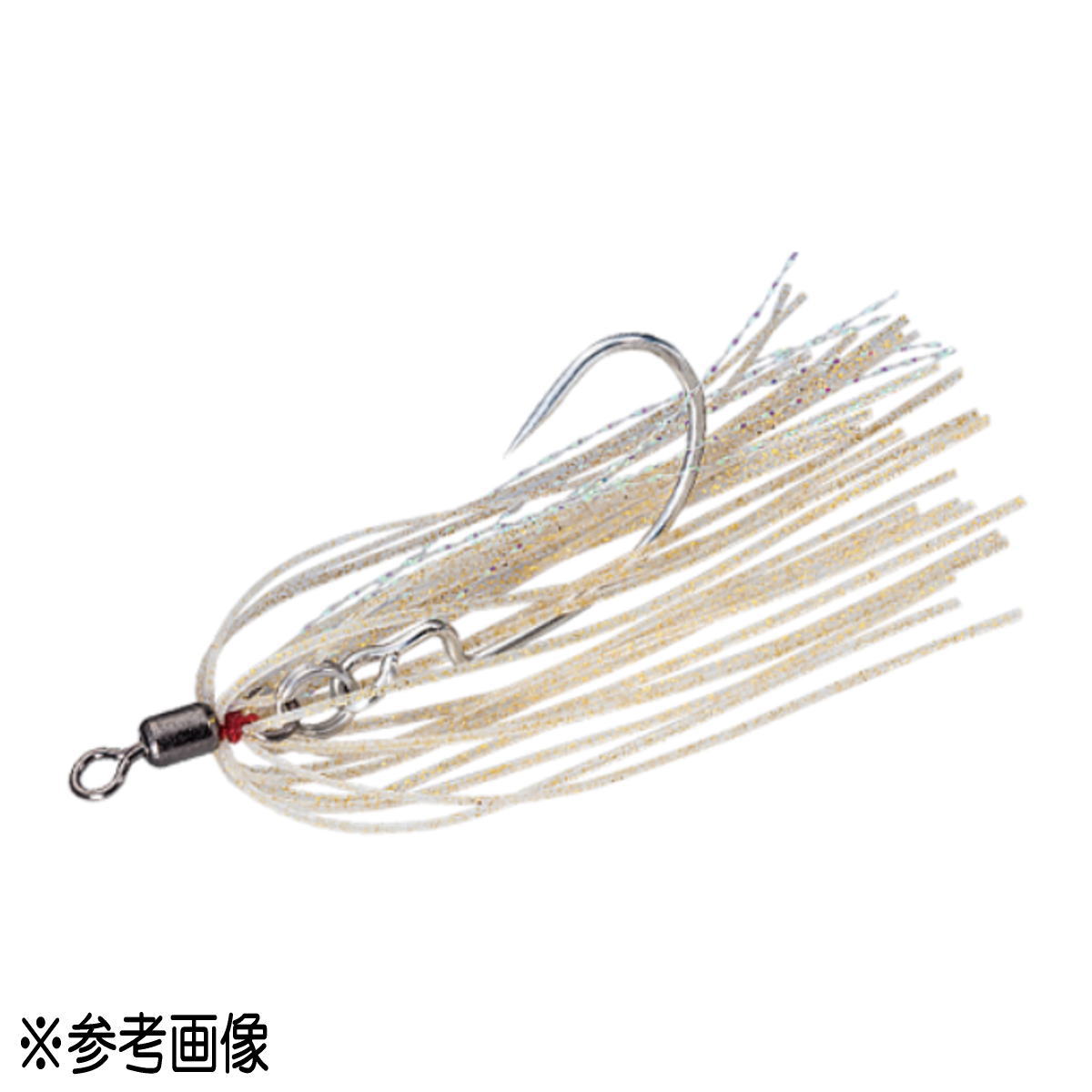 メジャークラフト ジグラバースルー 替えフック オフセットタイプ JRT-OFF #210 ゴールド [メール便]