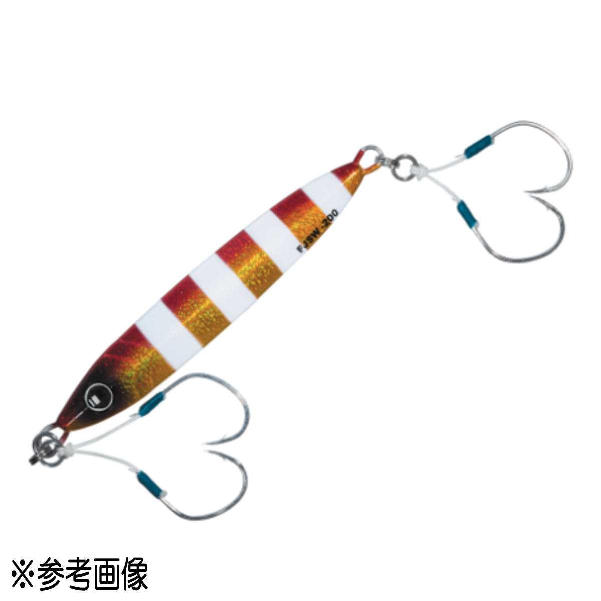 ファーストジグ スロー 200g ゼブラレッドゴールド