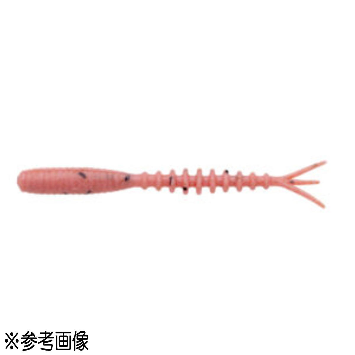 アジがアミエビなどの小型ベイトを偏食するようなシビアな状況下で、無類の強さを発揮するコンパクトアイテムが「エコギア熟成アクア 活アジコムシ」です。 後部のリングボディが極めて微弱な波動を発生させ、今まで攻めあぐねていた、波動やシルエットにうるさいセレクティブなアジを魅了します。また、リブがしっかりと水を掴んで適度な抵抗感を生み出し、フォールスピードを抑えることでバイトチャンスが格段に増加。さらには、「熟成」という手法により獲得した集魚&摂餌成分を大量に拡散し、驚異的な集魚、摂餌効果を発揮し、深く確実なバイトを引き出します。より的確なルアーセレクトが要求される現在のアジングシーンにおいて、欠かすことができない切り札アイテムです。●カラー：J06 ピンクアミエビ(夜光)●サイズ：1.7インチ (43mm)●入数：18