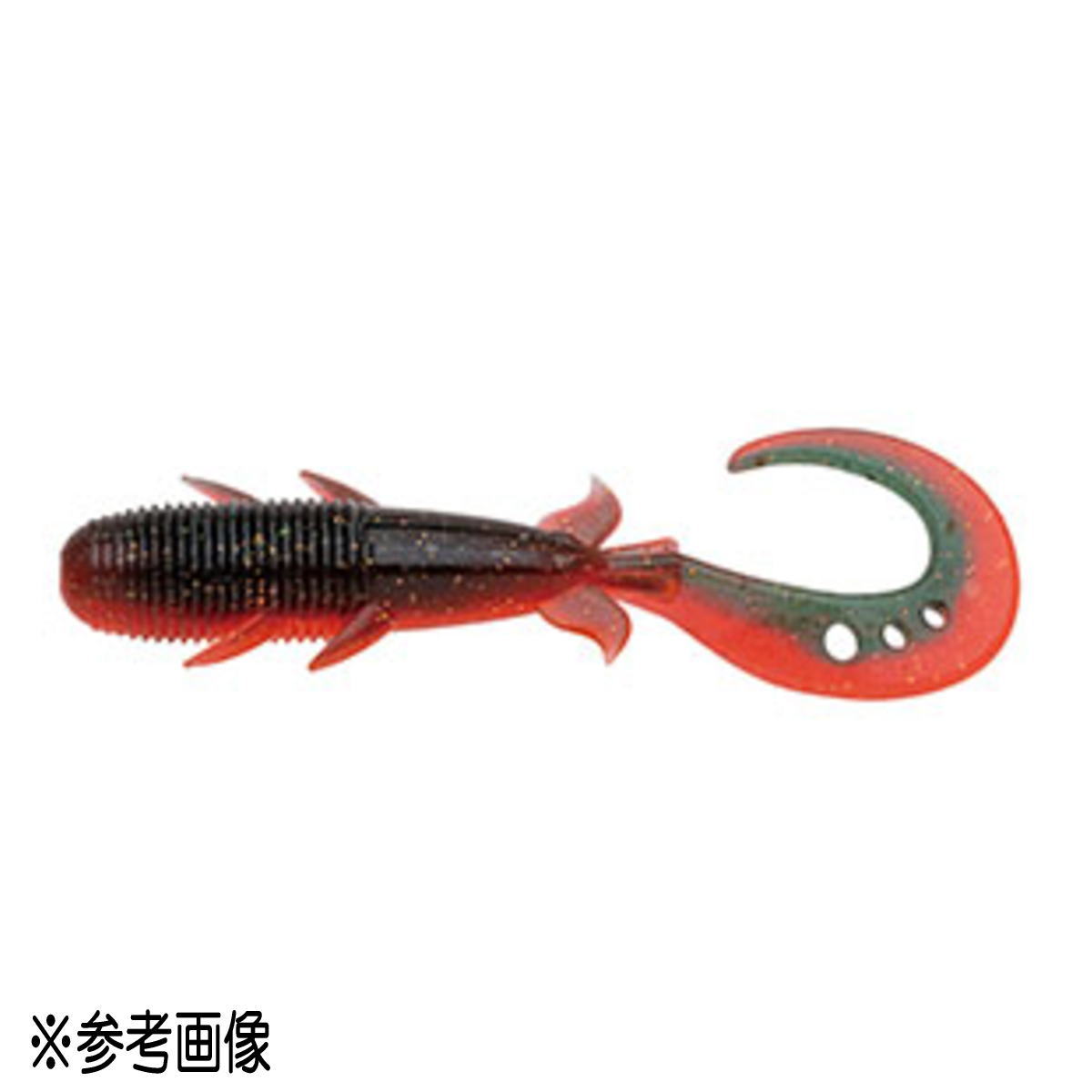 マルキュー エコギア キジハタグラブ 4.5インチ 513 ダークグリーンオレンジネオン [メール便]