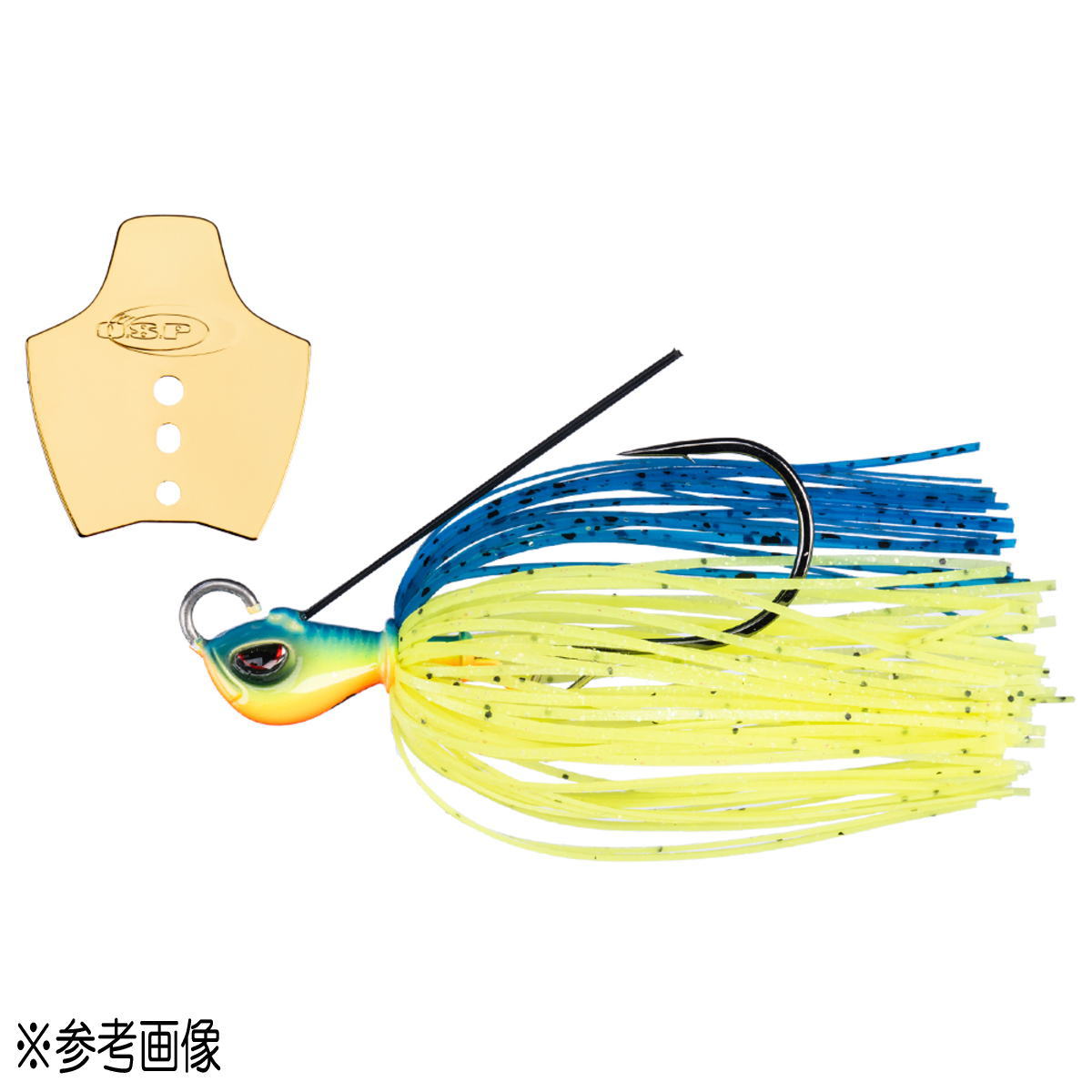 O.S.P Bladed Jig Metal Blade Jig 1/4oz BJ53 Chart Blue Back