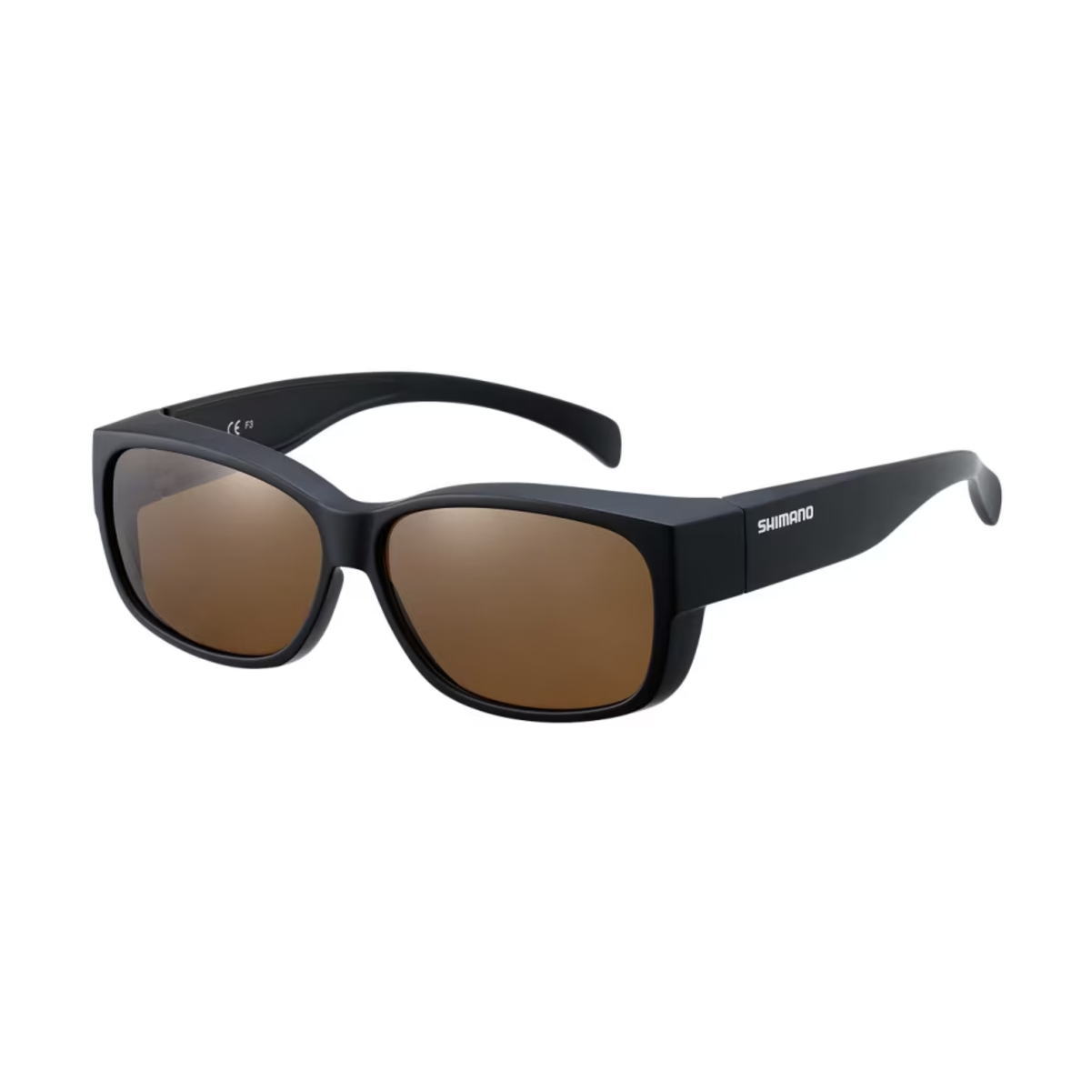 【エントリーでP10倍！】シマノ 偏光グラス オーバーグラス01 UJ-031Y マットブラック/ブラウン [4]