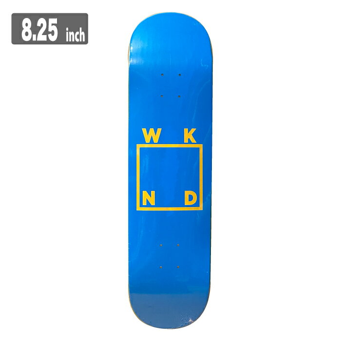 WKND DECK -TEAM LOGO BLUE AND YELLOW- 8.25  ȥܡ ǥå 8.25inch ǥåơפ˼फ٤ޤ