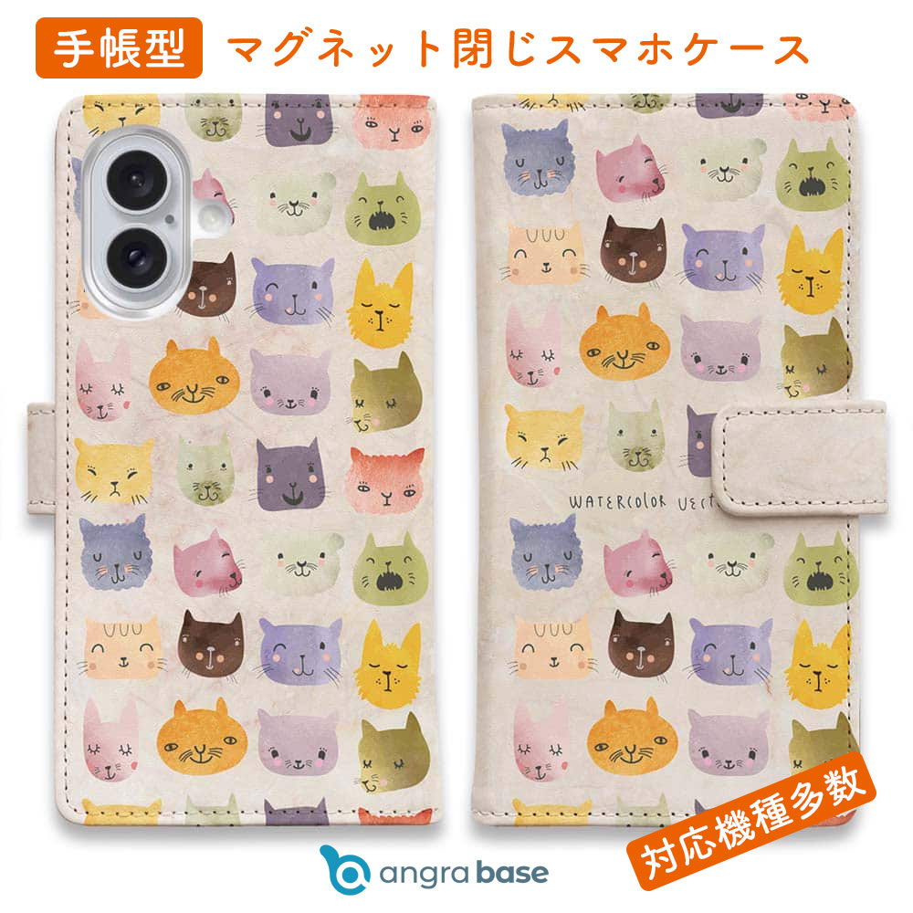 樂天商城 - スマホケース 手帳型 カード収納 マグネット iPhone17 Pro Max iPhone Air iPhone16e iPhone16 Pro Max 16 Plus 15 Pro Max Xperia 10 VII Galaxy AQUOS ARROWS Pixel10 XL ネコ 柄 雑貨 小物 暖かい猫の顔