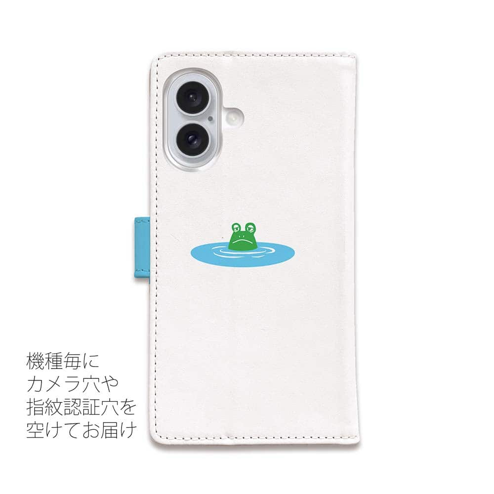 スマホケース 手帳型 カード収納 マグネット iPhone17 Pro Max iPhone Air iPhone16e iPhone16 Pro Max 16 Plus 15 Pro Max Xperia 10 VII Galaxy AQUOS ARROWS Pixel10 XL 釣り 魚 ルアー 釣りざんまい カエルがノンビリ釣りをするでケロ_カラフルレトロ